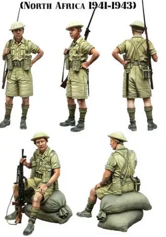 

1/35 Resin Figure British Infantry 1 set Model Kits