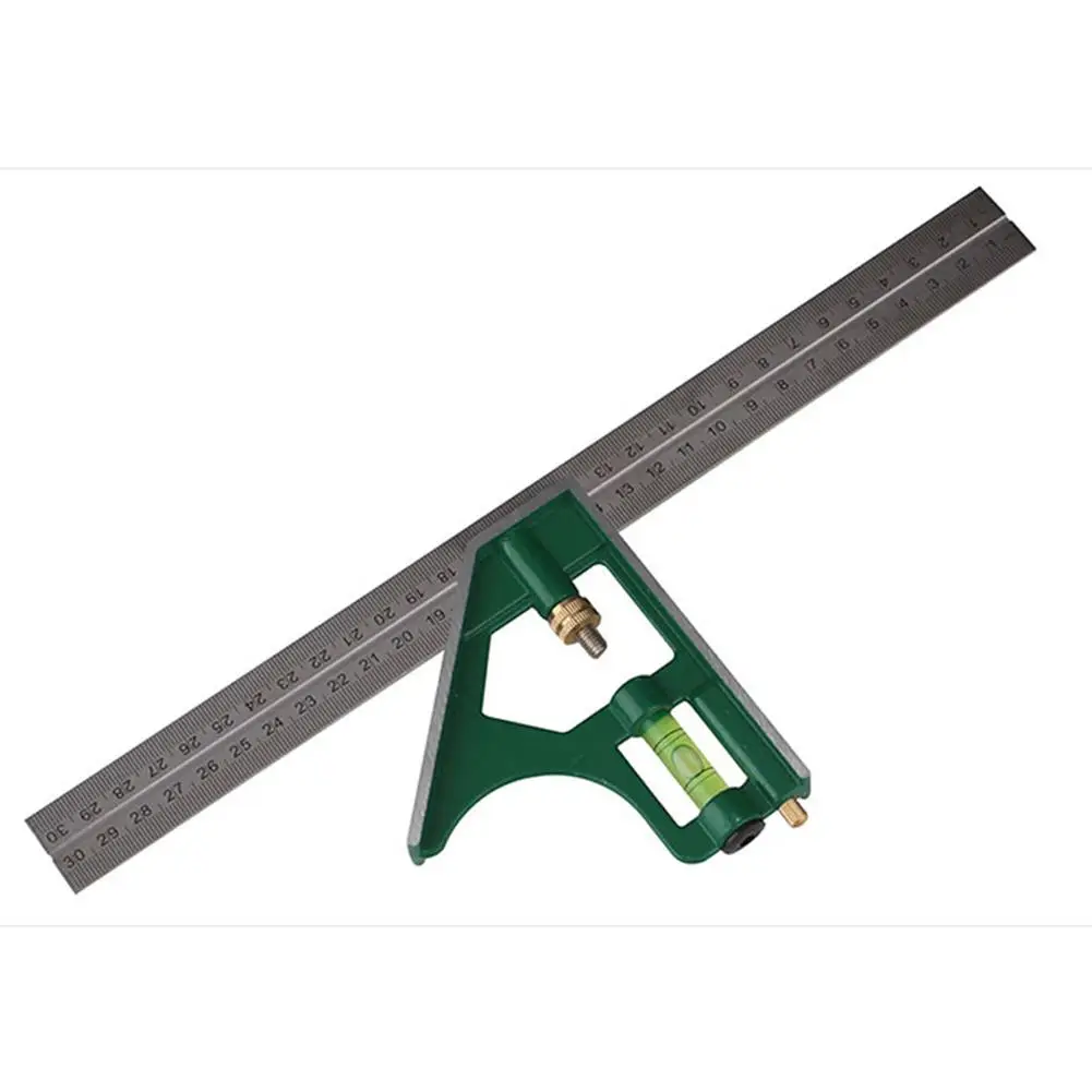 

45/90 Degree 300MM Stainless Steel Ruler Goniometer Angle Finder Woodworking Gauge Measuring Tool Template Tool