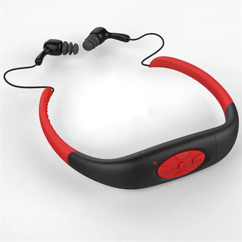 買取 Fmラジオステレオ防水スポーツmp3音楽プレーヤーのイヤホン水中ネックバ ンド水泳ダイビングでヘッドセット4ギガバイト内部メモリ 通販 価格 Hypoptilarh