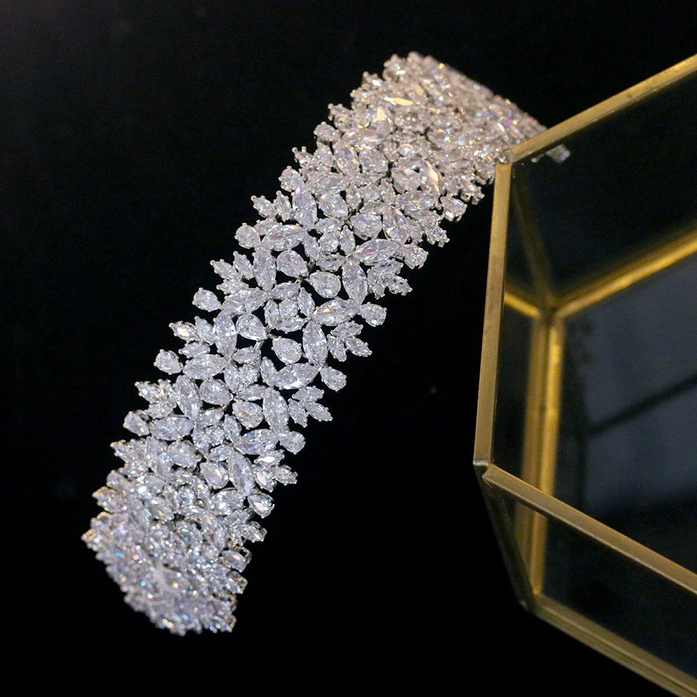 

ASNORA Luxury Vintage Baroque Girl Headdress Wedding Hair Accessories Jewelry Bride Crown Jewelry Gift