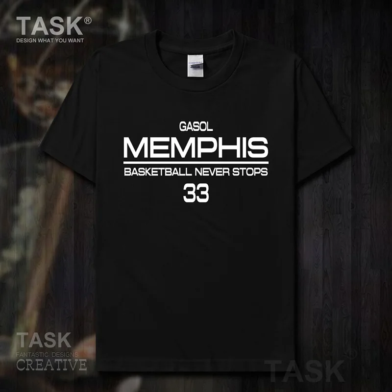 

Marc t shirt men jerseys Gasol Spain basketballer star cotton sweatshirt clothes brand fitness t-shirts fans tees summer Fashion