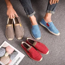 JINBEILEE Men's Solid Color Walking Shoes Comfortable Breathable Lightweight Sweat-absorbent Casual Linen Shoes Men JINBEILEE Men's Solid Color Walking Shoes Comfortable Breathable Lightweight Sweat-absorbent Casual Linen Shoes Men