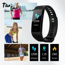 TIke Toker, спортивные часы-браслет для женщин и мужчин, светодиодный водонепроницаемый смарт-браслет на запястье, пульсометр, кровяное давление, часы с шагомером для Android7