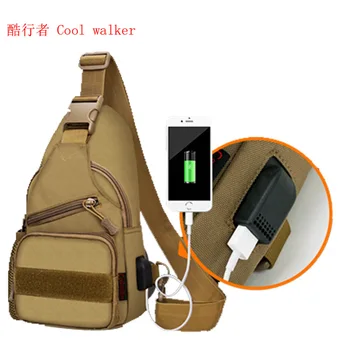 

022719 new hot men casual messenger bag man leisure Camouflage chest bag travel bag