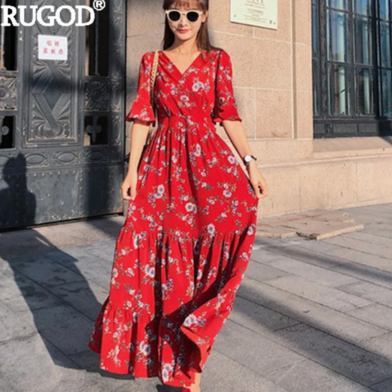 RUGOD Women Spring Summer Dresses 