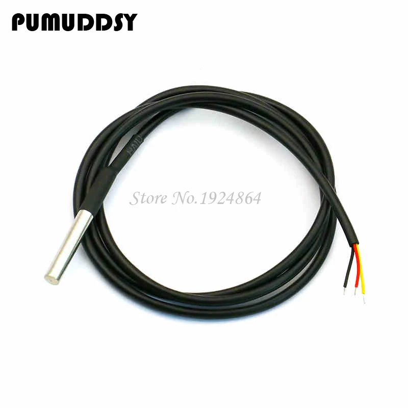 

1pcs DS18B20 waterproof 1 meters temperature probe temperature sensor new in stock new