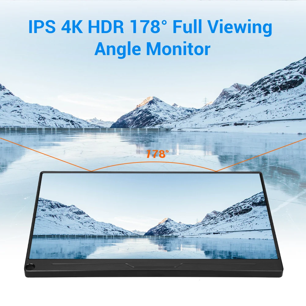 Eyoyo 15,6 дюймов 4K монитор HDR 3840X2160 ips HDMI type-C экран дисплей Портативный Видео игровой монитор PS4 малиновый ПК компьютер