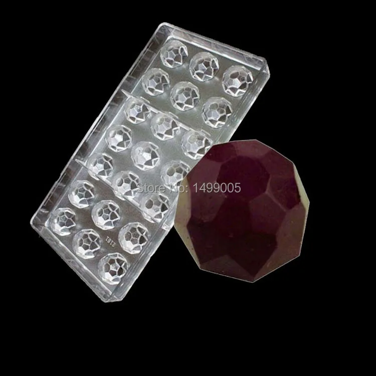 

High Quality Pastry Toosl Diamond Shaped Chocolate Mold Clear Polycarbonate Mold DIY Handmade Chocolate PC Mold Chocolate Tools
