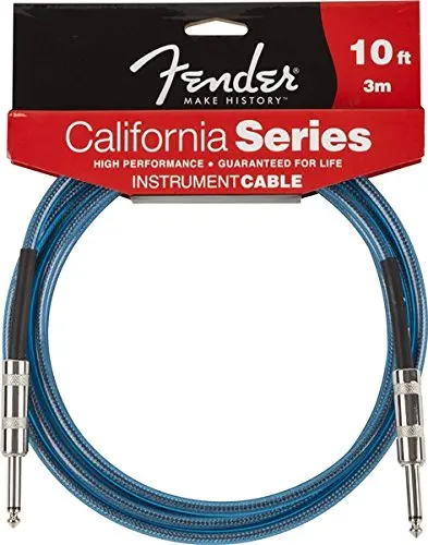 Fender California Серия инструментальный кабель, доступен в 3/4. 5/6 метров - Цвет: Blue 3m