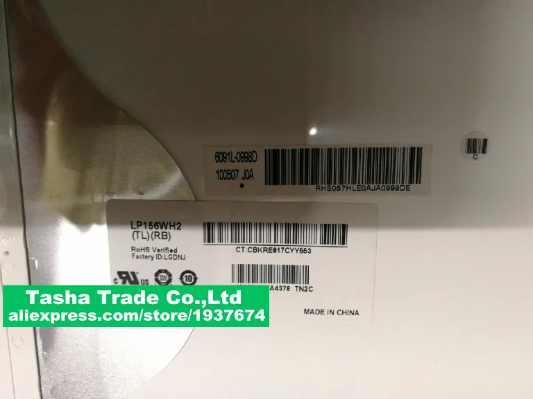 

LP156WH2-TLBR N156BGE-L0A N156BGE-L0B Matrix LCD Screen LED Display Matrix Bottom Left 15.6" Normal LED 1366*768 HD