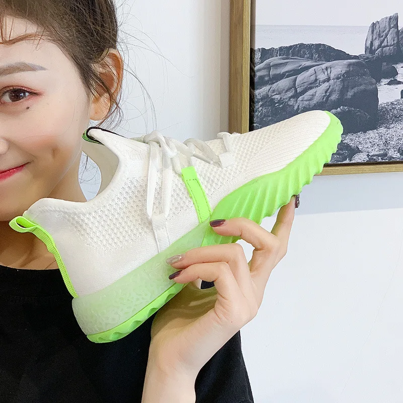 

Summer mesh breathable coconut fly woven shoes female Korean version of ulzzang casual sports shoes old shoes cross-