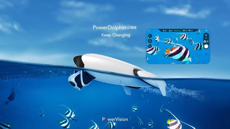 PowerVision PowerDolphin ROV подводный рыбацкий катер с 4K UHD камерой морской Дистанционно управляемый подводный