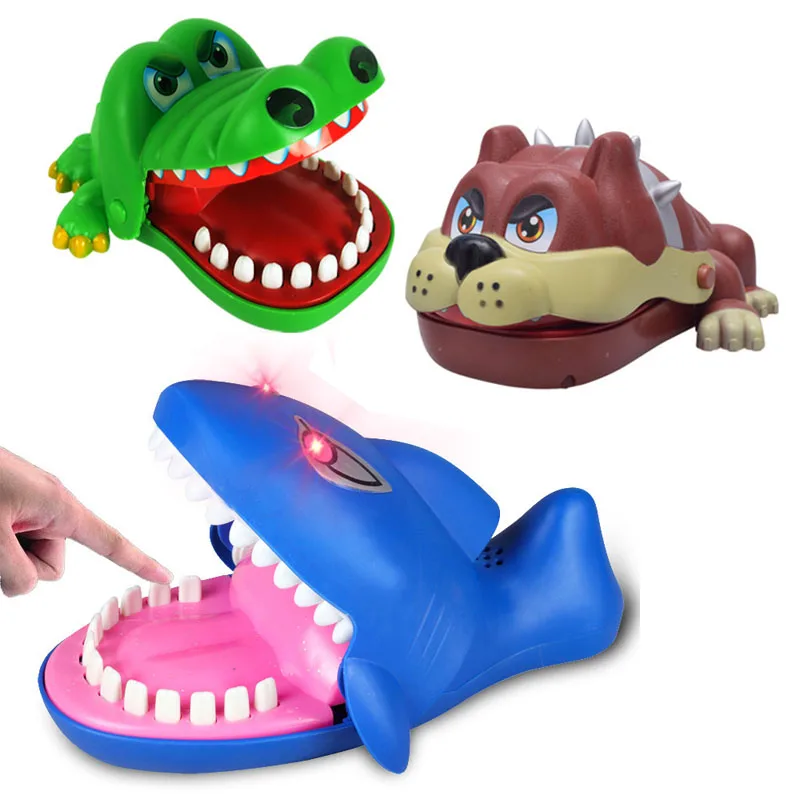 

Hot Sale Big Size Creative Crocodile/Shark/Dog Mouth Dentist Bite Finger Game Funny Gags Toy For Kids Play Fun