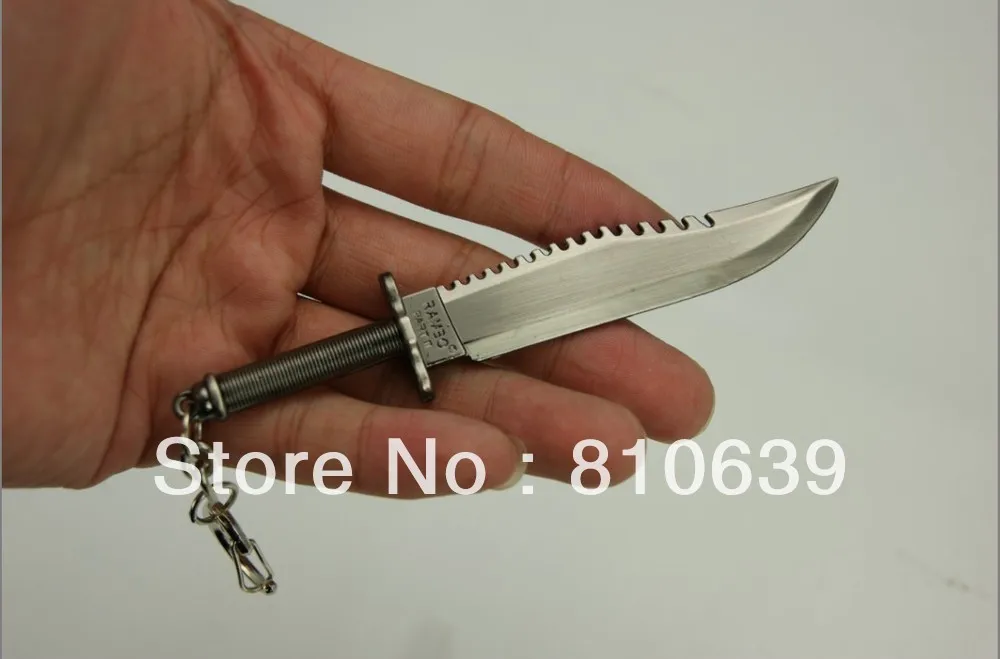 4.3&quot Cross Fire hacking knife Keychain RAMBO Knife Keys Ring Chain CF Weapon Great Xmas Gift Free Shipping | Украшения и