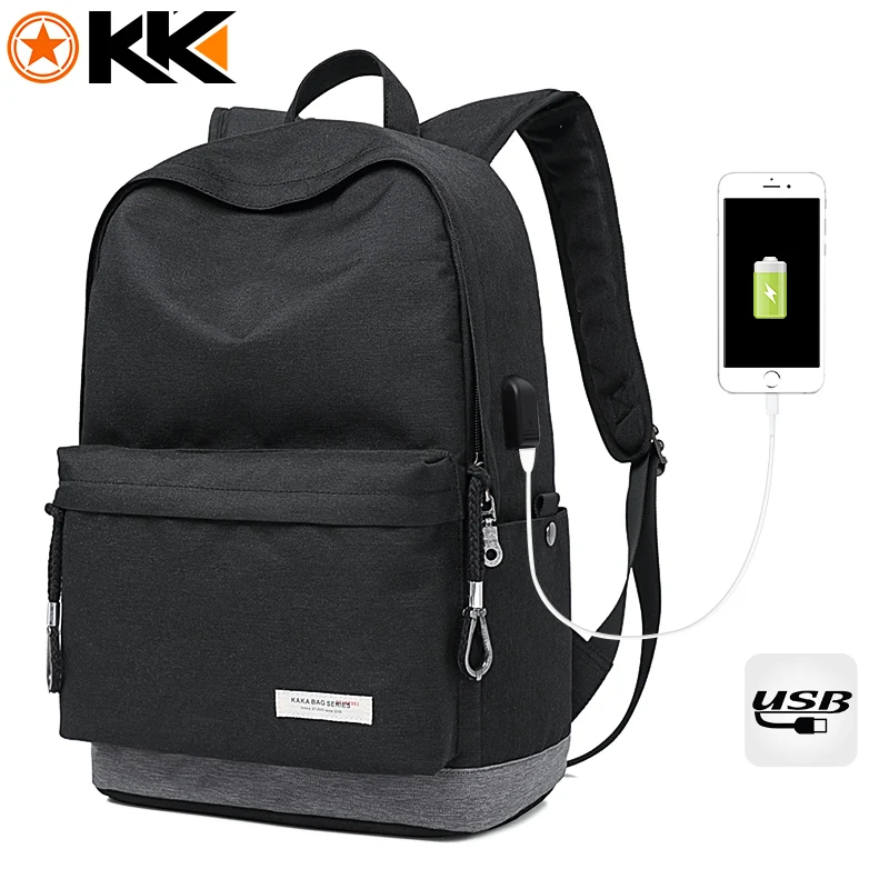 Повседневный женский рюкзак KAKA для ноутбука мужской водонепроницаемый с USB