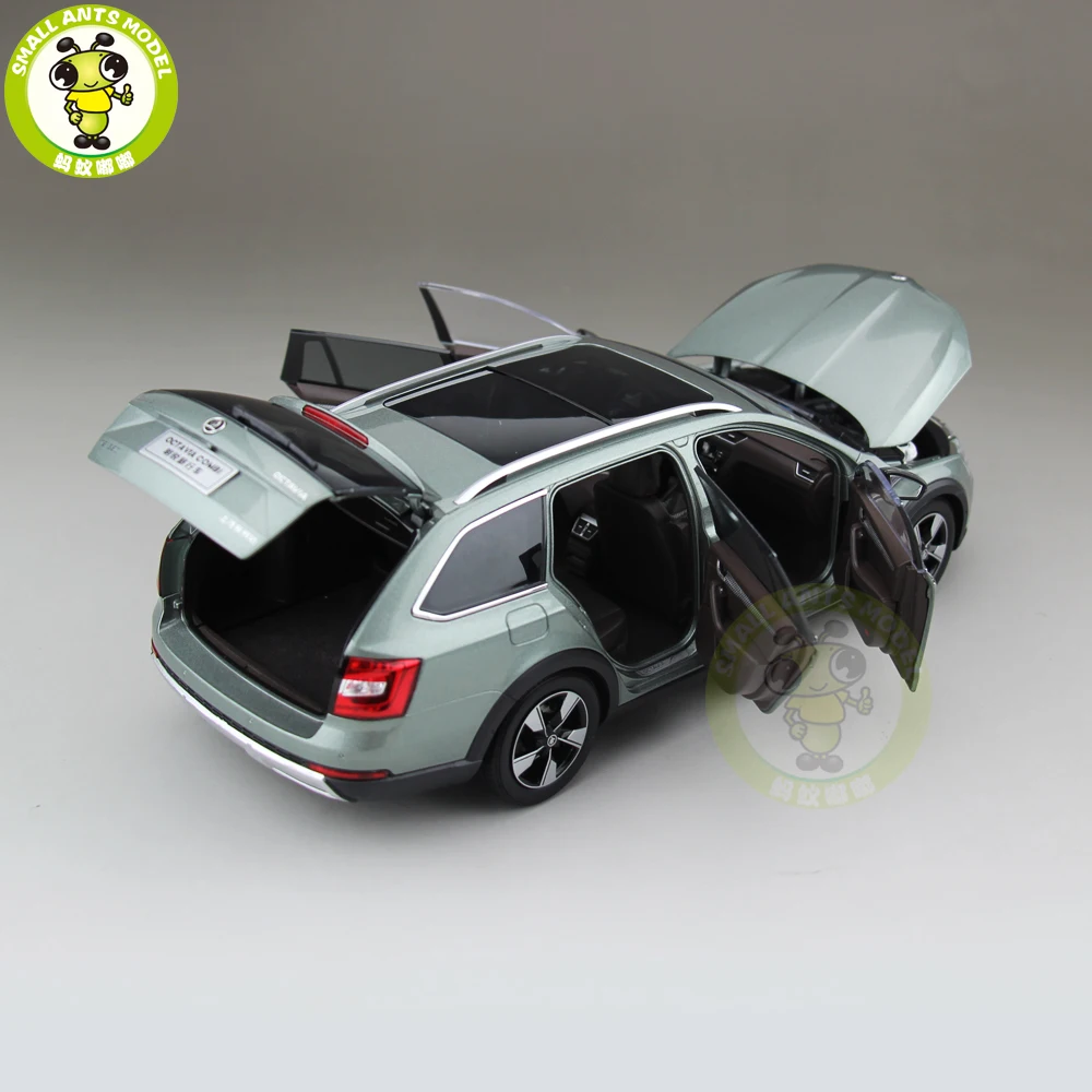 1/18 Skoda Octavia Combi Wagon Diecast Metal CAR MODEL Toy Girl Boy Birthday gift Green Color