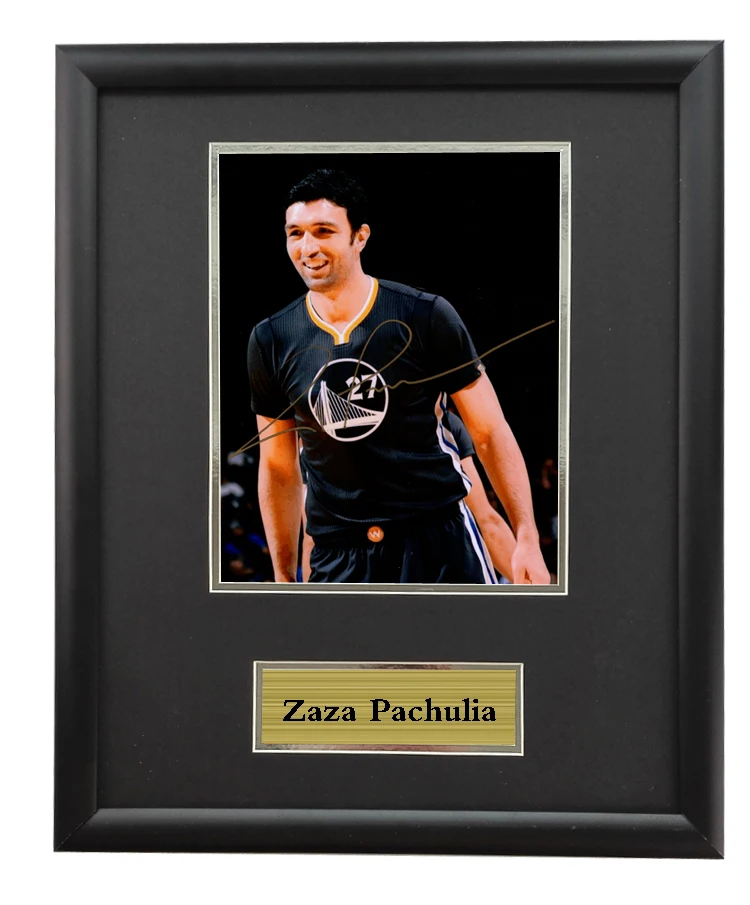 Zaza Pachulia с автографом подписанные фотографии поставляются SA COA обрамлением | Дом и