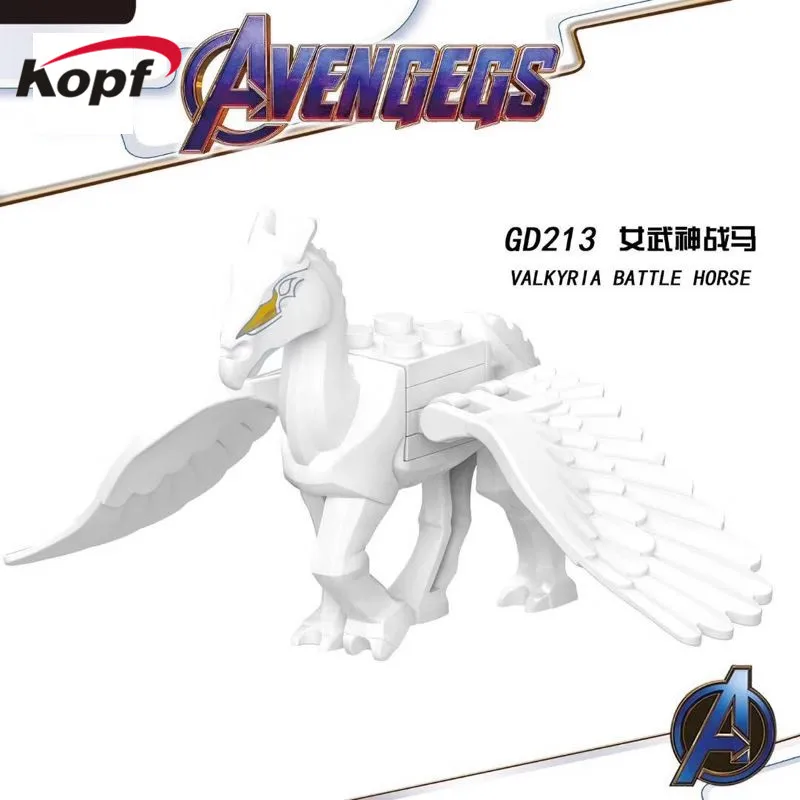 

Building Blocks Avengers 4 Endgame Bricks Infinity Gauntlet Valkyria Battle Horse Iron Man Figures For Children Model Toys GD213