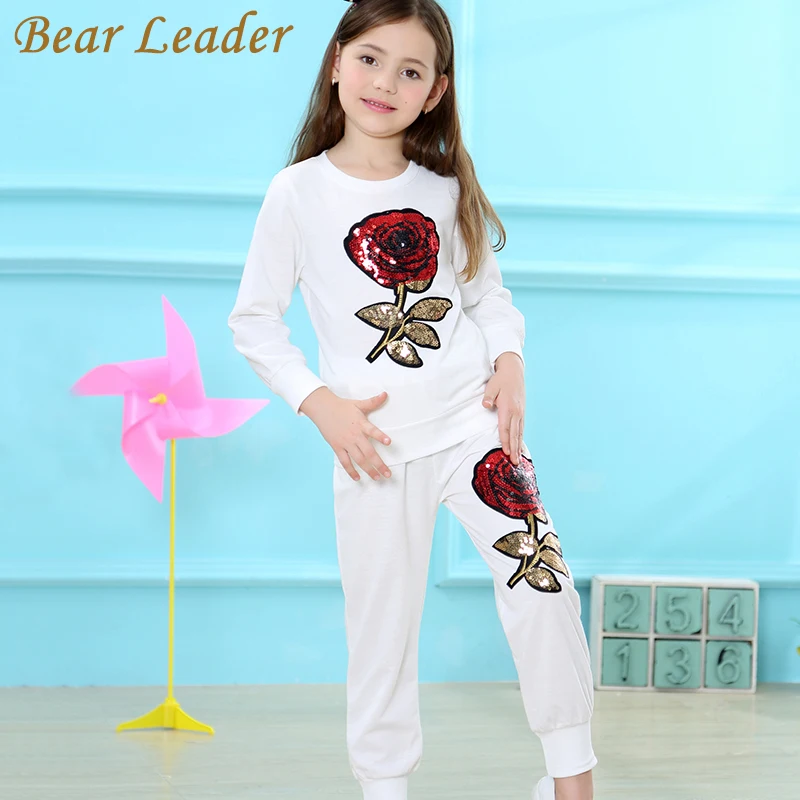 Bear leader/комплекты одежды для девочек; коллекция года; сезон осень; шерстяная спортивная одежда с длинными рукавами и рисунком солнца; комплекты одежды для детей