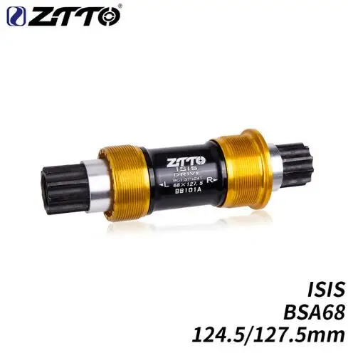 

ZTTO BSA ISIS Thread Bottom Bracket 68 X 124.5/127.5mm BSA68 Bicycle PartsFor BMX Bike Trial Steel Axle spindle Crankset