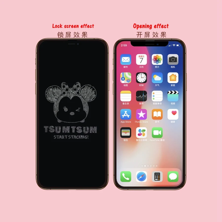 

Cute Minnie Mickey Phone Screen Protectors for iPhone 6 6S 7 8 Plus Glass Case For iPhone X XS Max XR Pooh screen protection