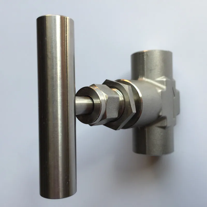 316 stainless steel high pressure needle valve female thread NPT1/4 3/8 1/2 Stainless Flow Control With One-Shape Handle