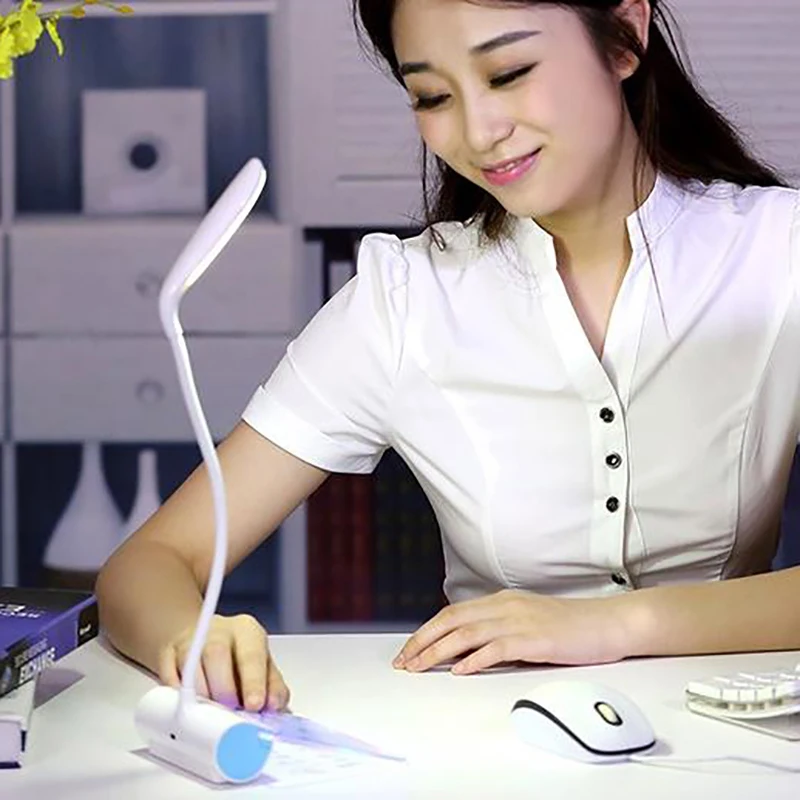 

Desk Lamps USB Led Table Lamp With Message Board Eye Protection Reading Light Student Lover Romantic Gifts
