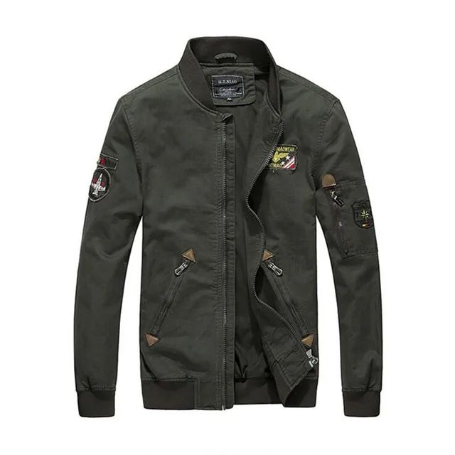 Special Forces Jacket 2016 New Fashion Men's Khaki Jacket Solid Large size Flight Jacket Autumn 