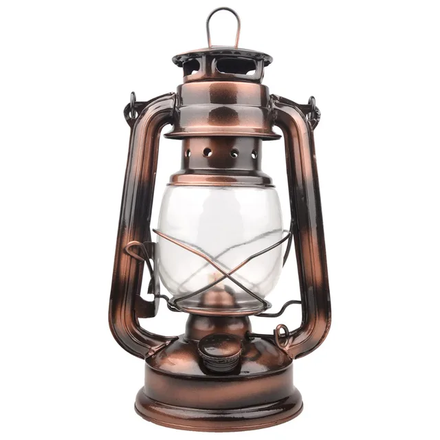 25cm Iron Antique Bronze Oil Lanterns Cover Nostalgic Portable 25cm Iron Antique Bronze Oil Lanterns Cover Nostalgic Portable Outdoor Camping Lamp Leak