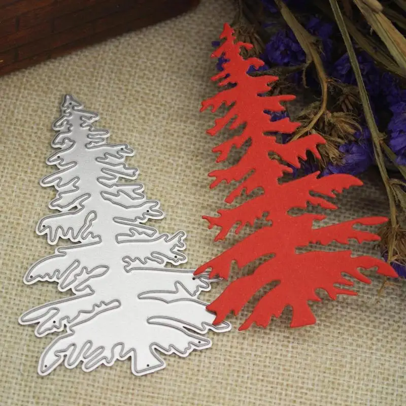 

Metal Xmas Tree Cutting Die Stencil DIY Scrapbooking Album Card Craft Decor Embossing Paper Card Decorative Dies Craft Gifts