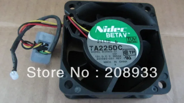 

For Nidec 6025 B34605-57 DC12V 0.58A