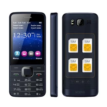 Servo v9500 четыре sim quad сим-карты 2.8 дюймов hd с большим экраном 4 SIM карты 4 ожидания FM одной камеры GPRS мобильный телефон P283