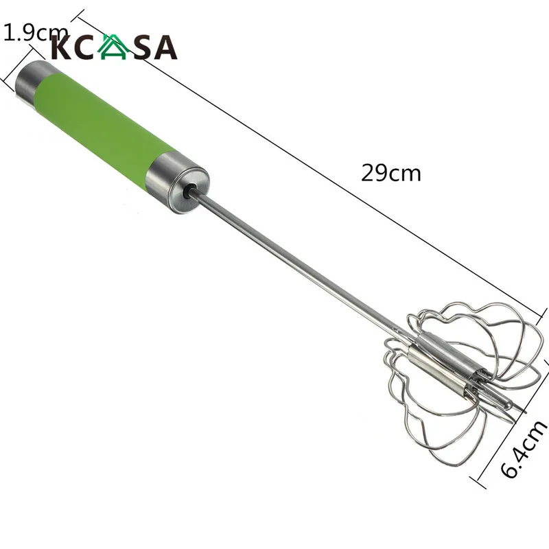 KCASA-KC015 руководство само превращение венчик из нержавеющей стали Смеситель пенообразователь Венчик-миксер для взбивания яиц мешалки для Кухня гаджеты Яйцо инструмент