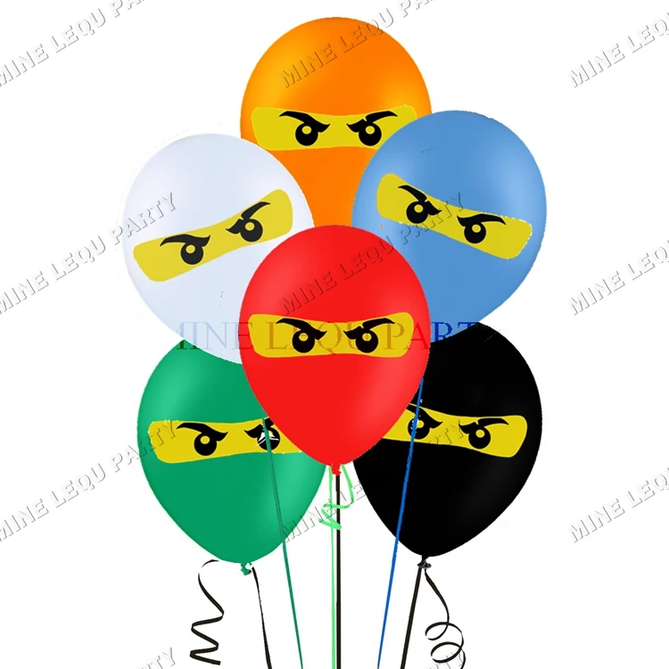 

Birthday Party Balloon Set Latex balloons, Ninja Theme 12 inch Balloon Party Deco Home Deco Supplies 12pcs