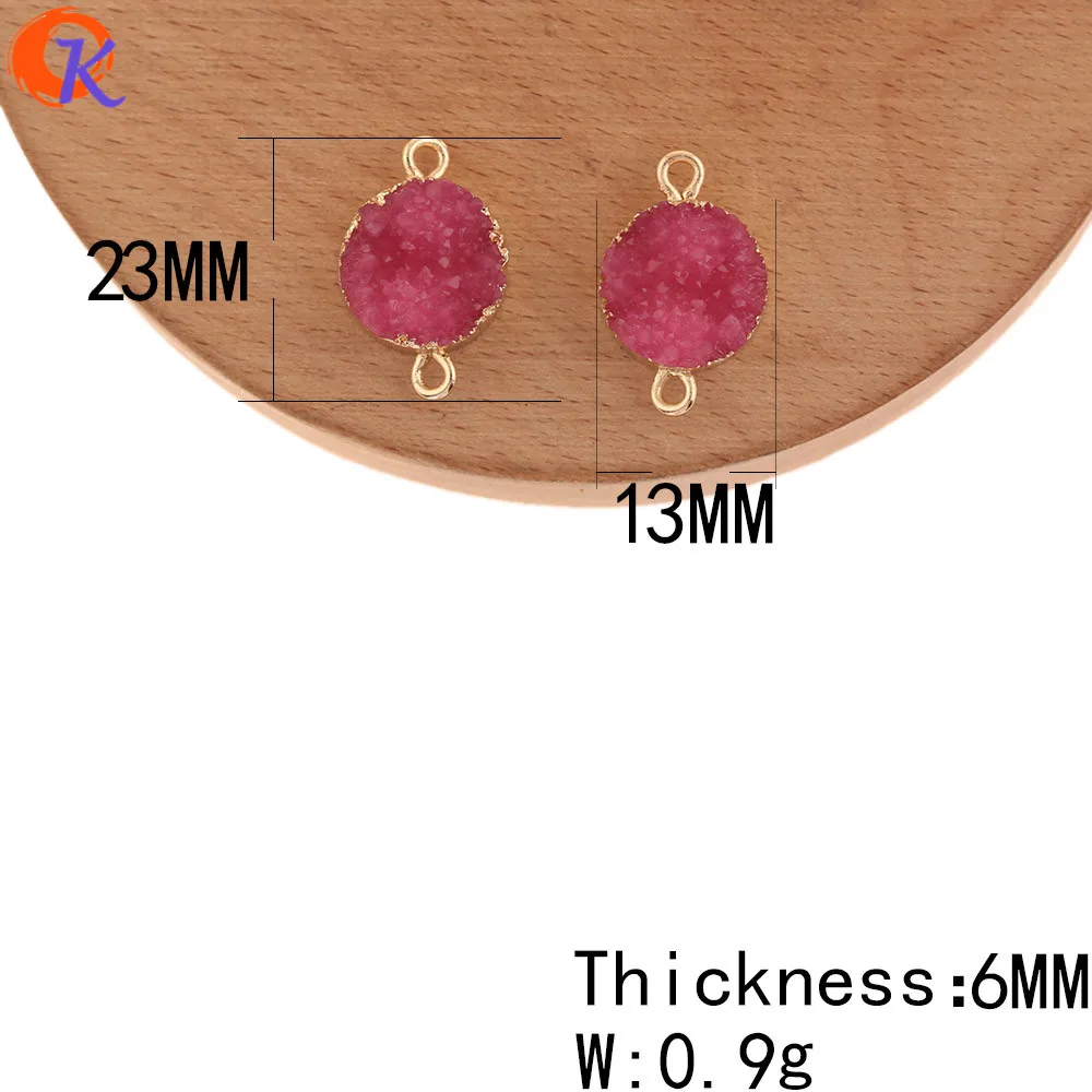 Cordial Дизайн 50 шт. 13*23 мм ювелирные аксессуары/смоляные соединители/круглая форма/DIY серьги изготовление/ручная работа/застежки для сережек