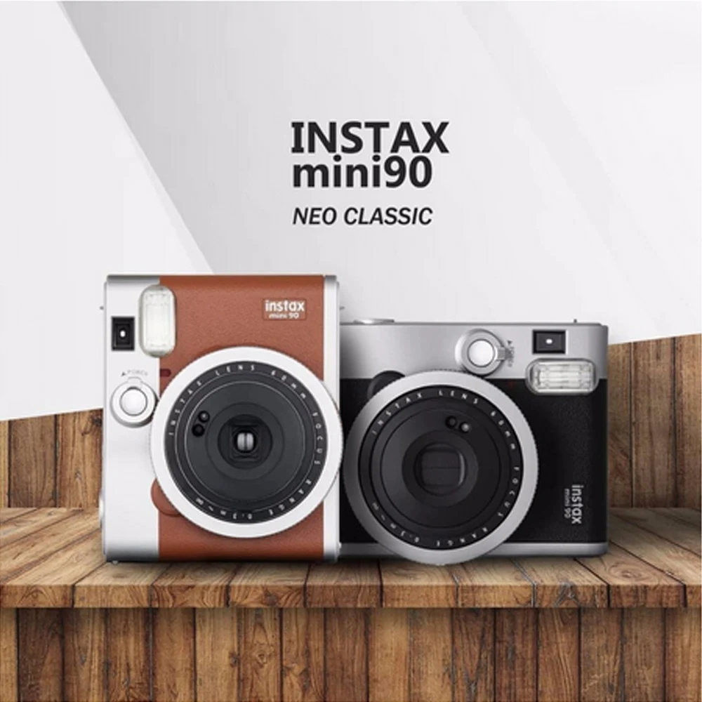 Margaret Mitchell Woordvoerder Melodieus Fujifilm Instax Mini 90 Neo Classic Camera With Brown And Black Color For  Instant Photo - Film Cameras - AliExpress