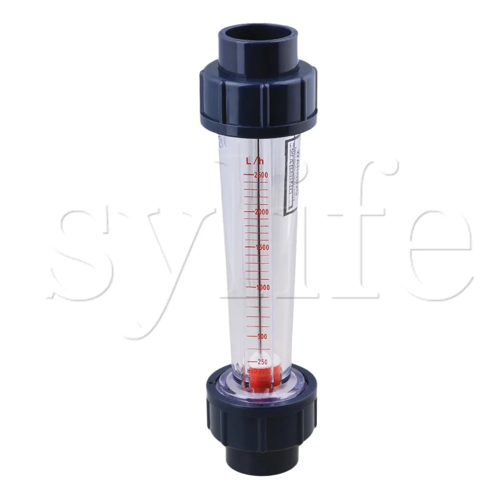 250 2500L/H Plastic Tube Type Liquid Water Rotameter LZS 25 Flow Meter