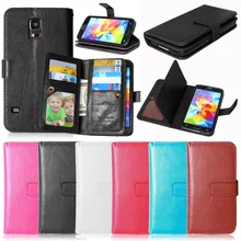 Роскошный винтажный Чехол-кошелек магнитная кожа с отделением для карт и подставкой для Samsung Galaxy S5 I9600 чехол с фоторамка