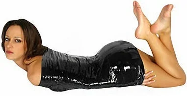 Free Shipping Unisex Fetish Mummification Bondage Tape PVC Tape Latex Wrap Tape Gentle No Sticky ...