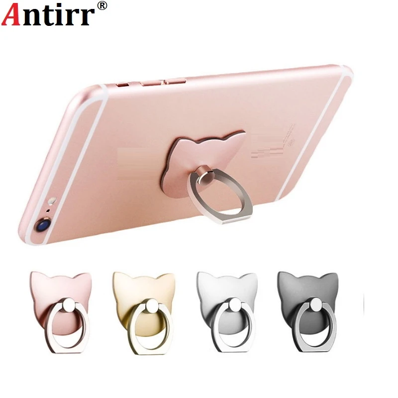 

Universal 360 Degree Cat Ear Finger Ring Mobile Phone Smartphone Stand Holder Mount Support for IPhone Xiaomi All Smart Phone