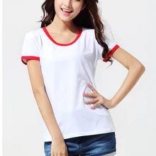 New Crop Tops Women 2017 Summer T Shirt Women Patchwork women solid color t-shirt red Women T-shirt Horse Totoro T-shirt