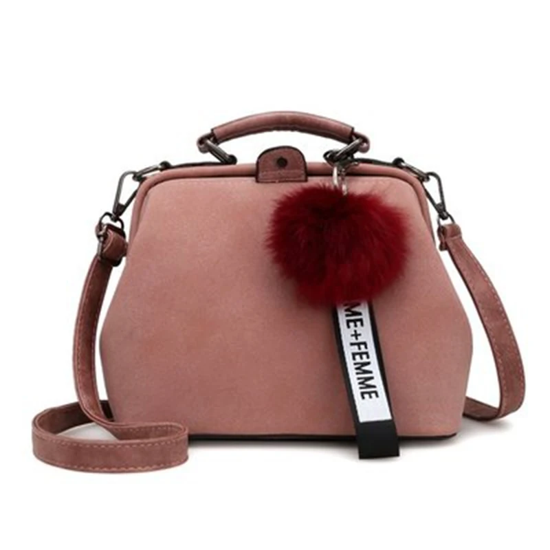 Women Shell Handbag PU Female Shoulder Bag Fashion Luxury Handbags Crossbody Messenger Bags Lady Pompom Clutch Bolsa SS0393 (3)