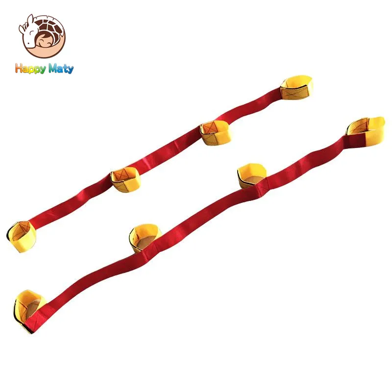 Most effective Happymaty 4 Legged Race Bands Outdoor Game for Kids Adults Birthday Team Party Games with Carry Bag