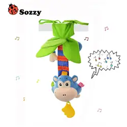 2017 Sozzy Дизайн обезьяна детские погремушки с мелодия ветра до игрушка музыкальная шкатулка кроватки коляски висит ребенка прорезыватель
