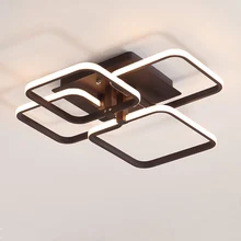 Новые белые/коричневые Современные светодиодные люстры потолочные для гостиной ledlamp столовая спальня кухня современная люстра освещение