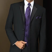 Длинное пальто Мужской Обычный Выпускной костюм свадебный смокинг костюмы на заказ(куртка+ брюки+ жилет+ галстук) H: 010