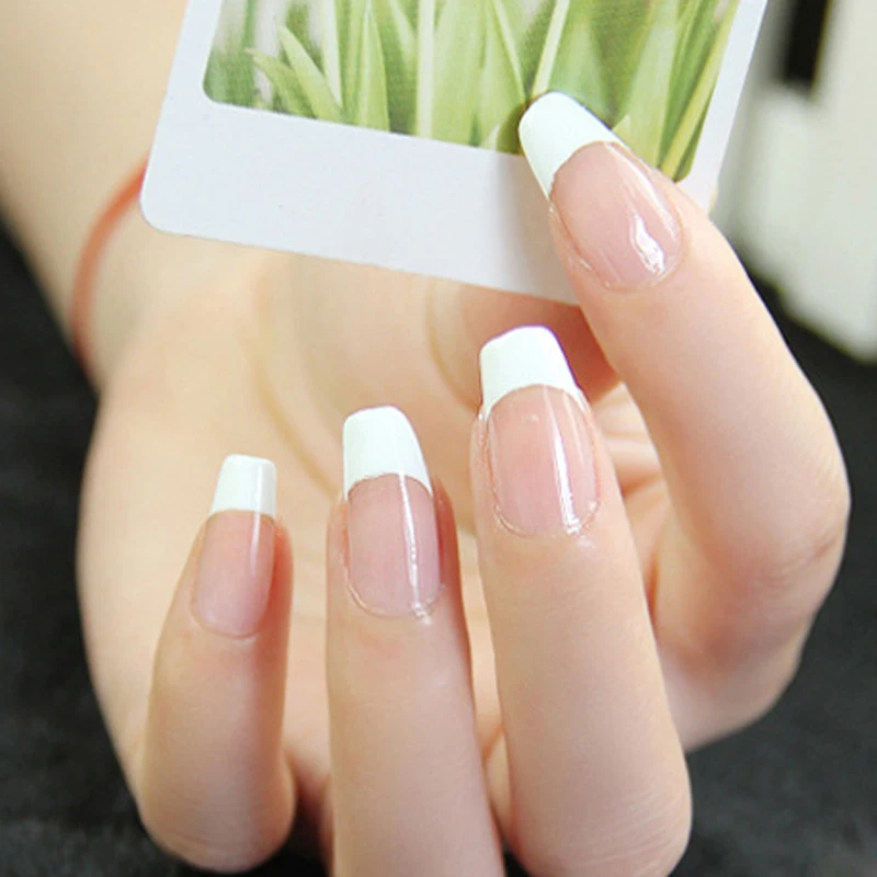Each Pack Includes 240 Guides French Manicure Nail Tips Art Form Each Pack Includes 240 Guides French Manicure Nail Tips Art Form Fringe Sticker Diy Stencils For Nails Decoration