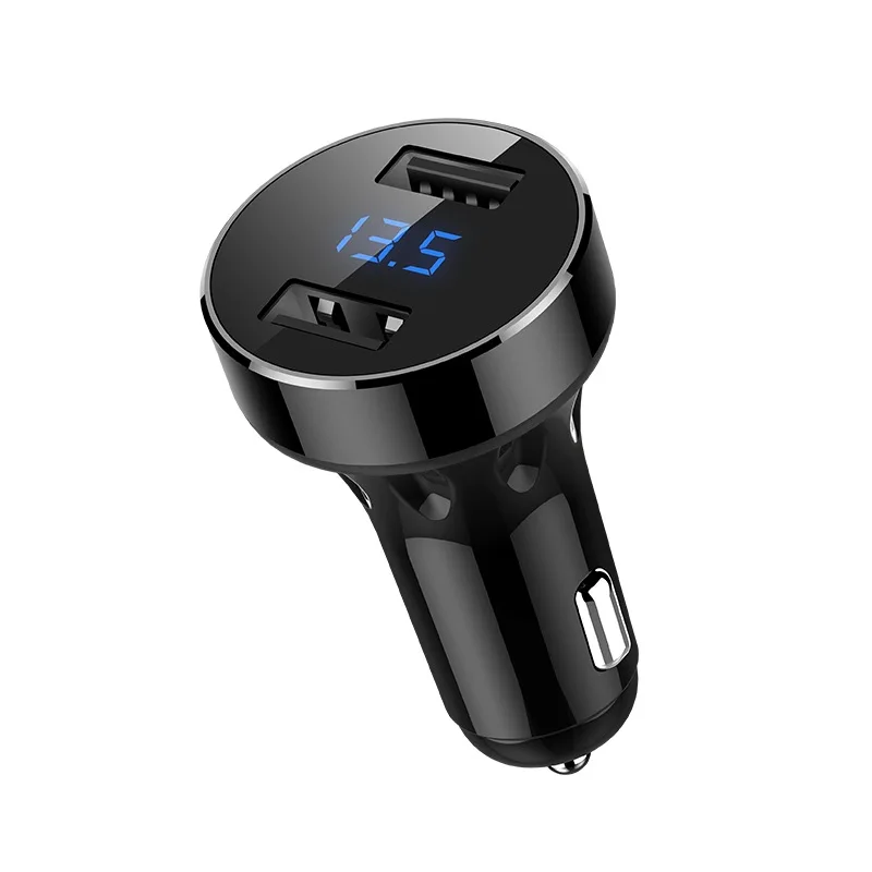 AMEEC Auto Charger 2 Port Car Charge LEd Display With 2 Port Car-Charging For Mobile Phone Auto Charge 5V 2.4A Quick Charge (2)
