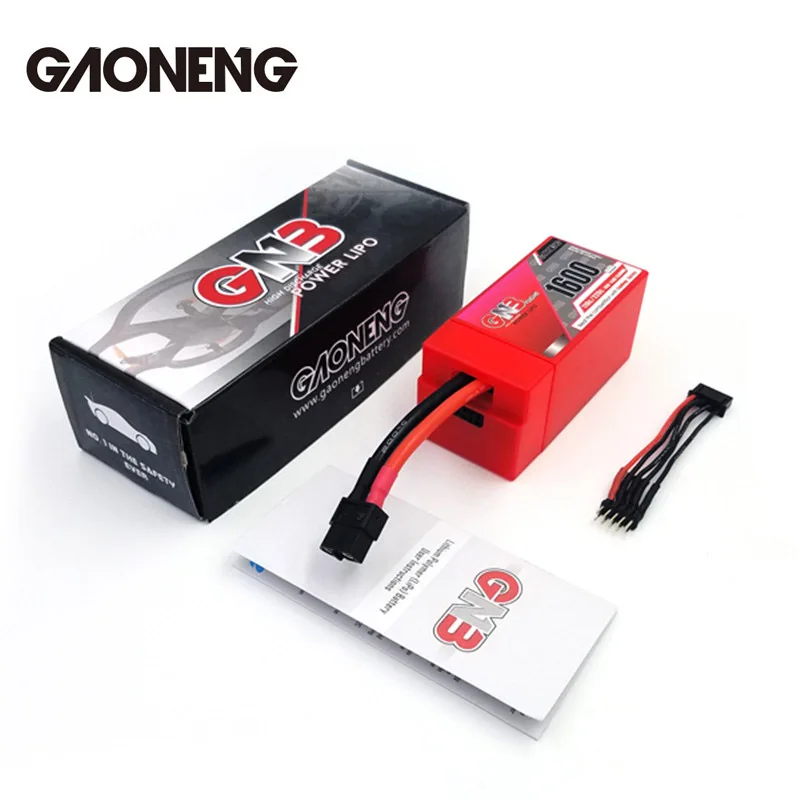 

Gaoneng GNB 1600mAh 4S1P 14.8V 110C/120C 23.68WH Rechargeable Lipo Battery w/ Protective Case Protector For RC Models Toys