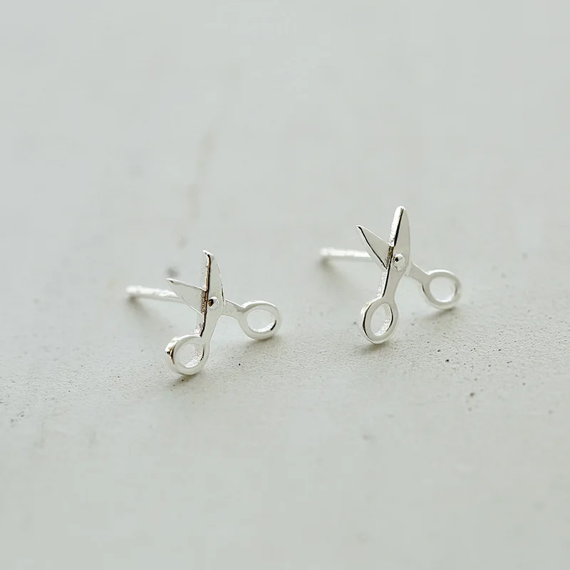 

925 Sterling Silver ScissorsEarrings For Women Casual Style Girl Earings Personality Sterling-silver-jewelry
